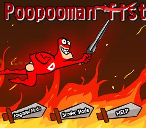 Spielen Poopooman Fistfight Spiel
