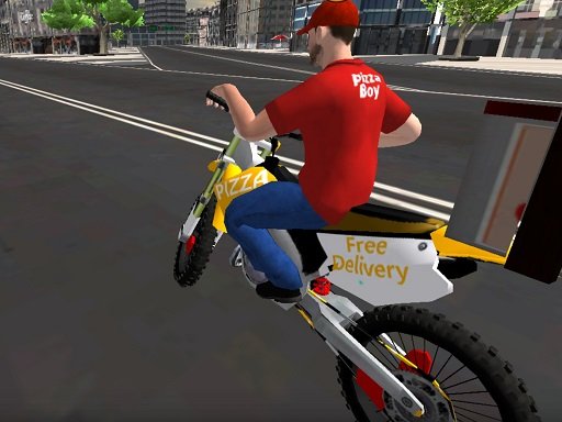 Spielen Motor Bike Pizza Delivery Spiel