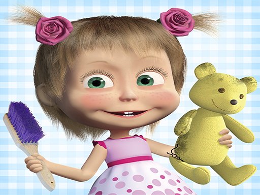Spielen Masha and the Bear: House Cleaning Spiel
