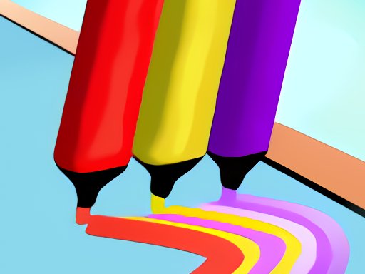 Spielen Draw Brush Running Spiel