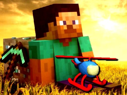 Spielen Minecraft Helicopter Adventure Spiel