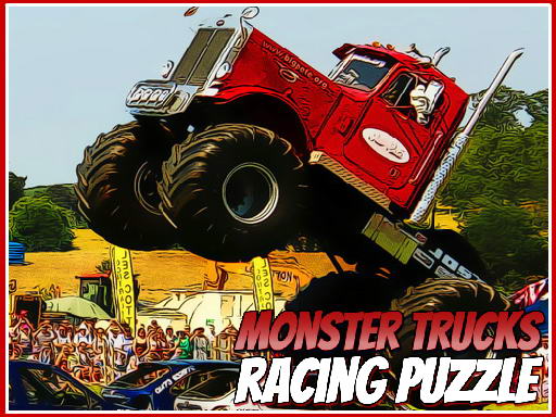 Spielen Monster Trucks Racing Puzzle Spiel