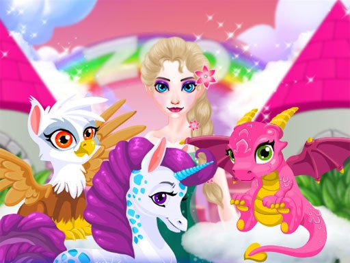 Spielen Elsa Magic Zoo Spiel