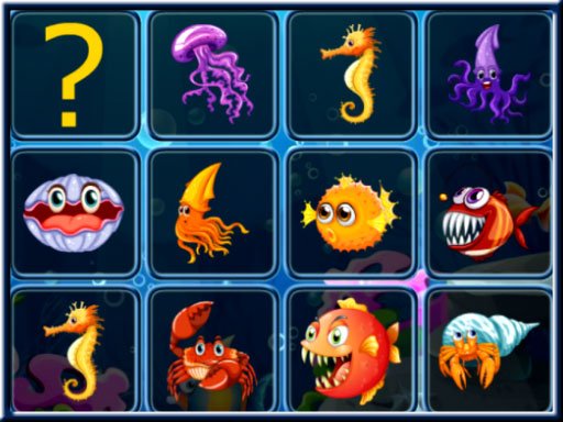 Spielen Sea Creatures Cards Match Spiel