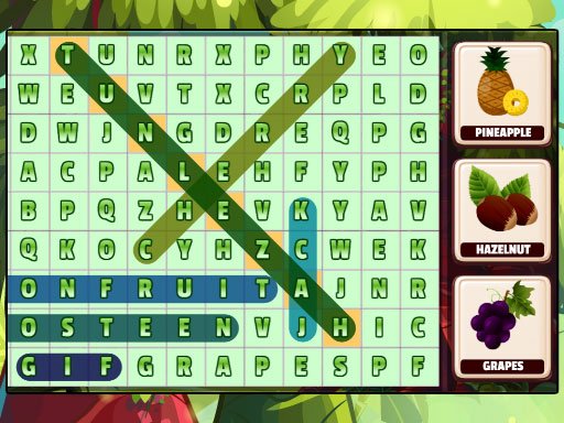 Spielen Word Search Fruits Spiel