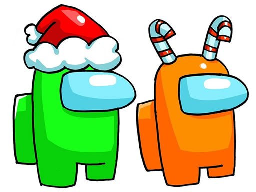 Spielen Among Us Christmas Coloring Spiel