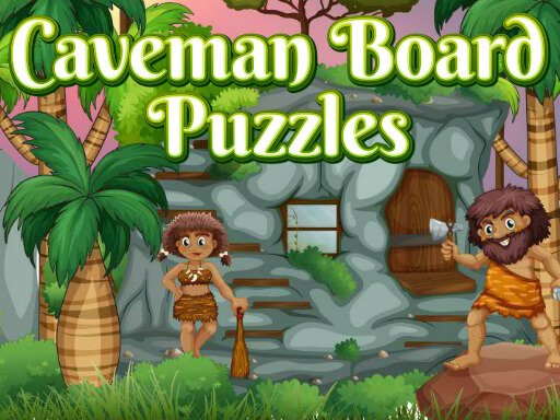 Spielen Caveman Board Puzzles Spiel