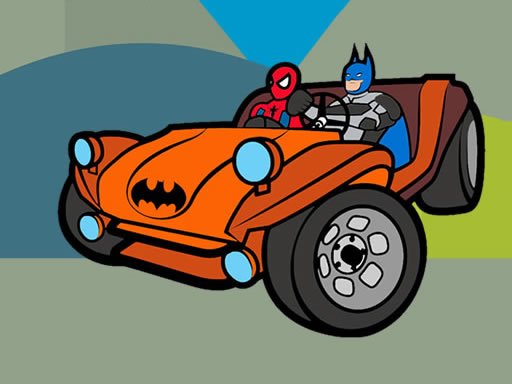 Spielen Superhero Cars Coloring Spiel