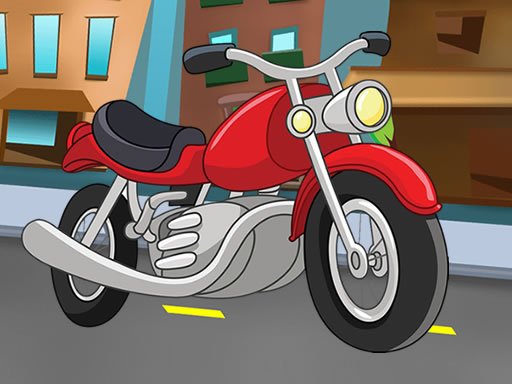 Spielen Cartoon Motorbike Jigsaw Spiel