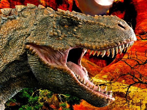 Spielen T-Rex Dinosaur Jigsaw Spiel