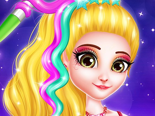 Spielen Hair Saloon Color by Number Spiel