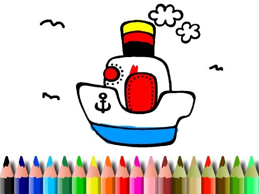 Spielen BTS Boat Coloring Spiel
