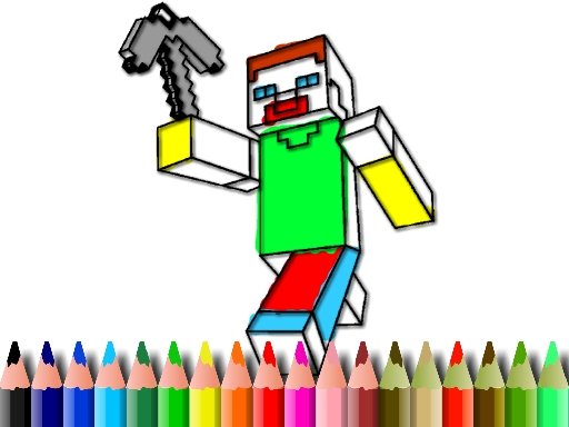 Spielen BTS Minecraft Coloring Spiel