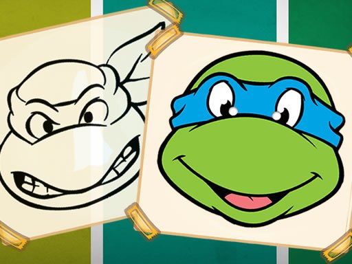Spielen Ninja Turtles Coloring Spiel