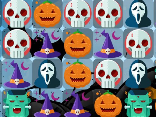 Spielen Scary Halloween Match 3 Spiel