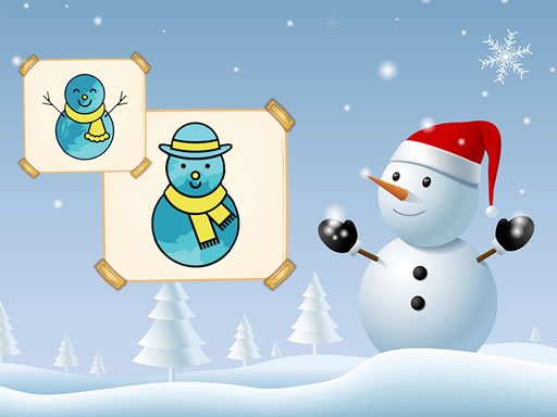 Spielen Happy Snowman Coloring Spiel