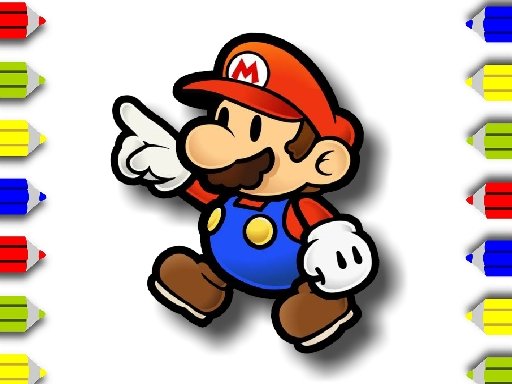 Spielen BTS Mario Coloring Spiel