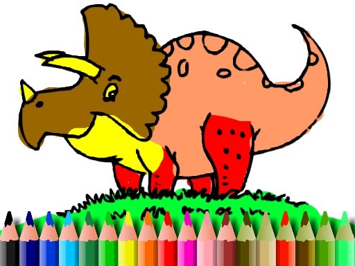 Spielen BTS Dinosaur Coloring Spiel