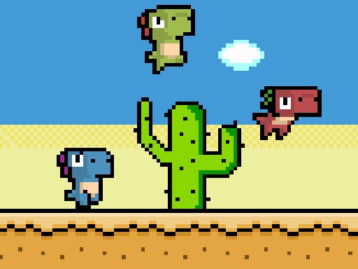 Spielen Pixel Dino Run Spiel