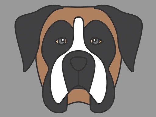Spielen Doggy Face Coloring Spiel