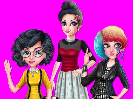 Spielen College Girl Squad Fashion Dressup Spiel