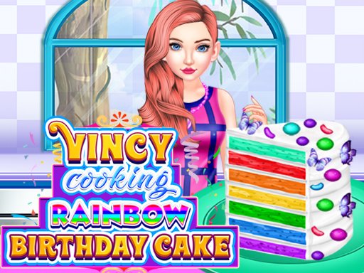 Spielen Vincy Cooking Rainbow Birthday Cake Spiel