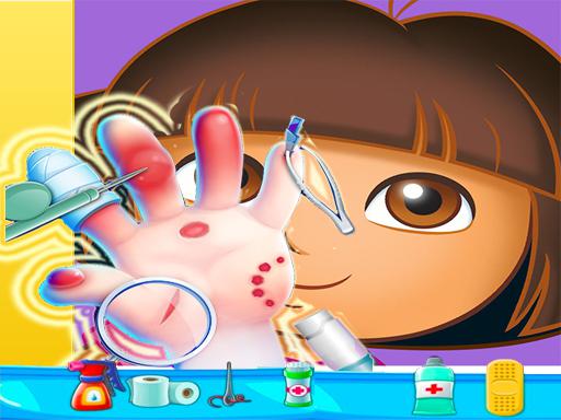 Spielen Dora Hand Doctor Spiel