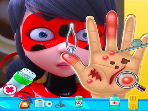 Spielen Ladybug Miraculous Hand Doctor Spiel