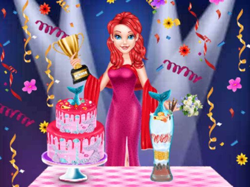 Spielen Mermaid Cake Cooking Design Spiel