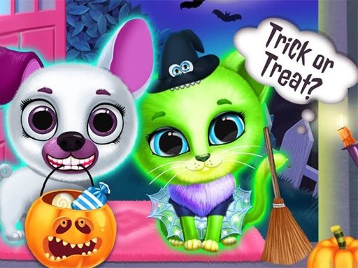 Spielen Scary Makeover Halloween Pet Salon Spiel