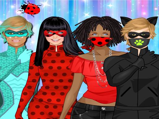 Spielen Cute dress up for a ladybug Spiel