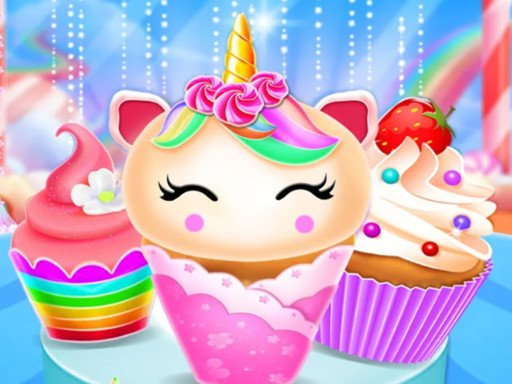Spielen Unicorn Mermaid Cupcake Cooking Design Spiel