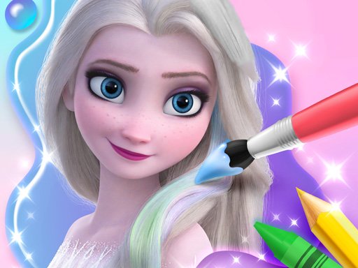 Spielen Elsa Coloring Spiel