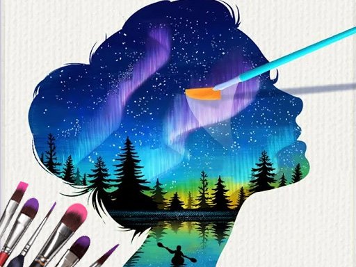 Spielen Silhouette Art Spiel