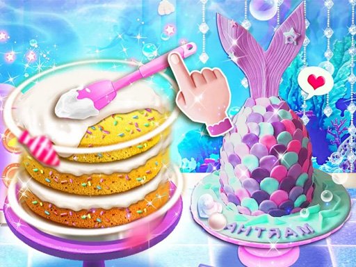 Spielen Unicorn Chef Mermaid Cake Spiel