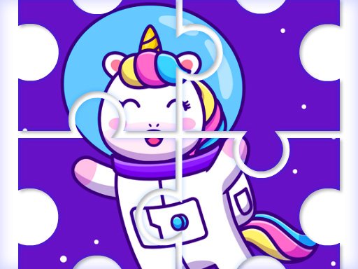 Spielen Cute Rainbow Unicorn Puzzles Spiel