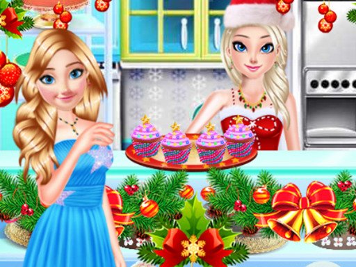 Spielen Sister Princess Christmas Cupcake Maker Spiel