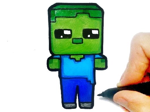 Spielen Easy Minecraft Coloring Spiel