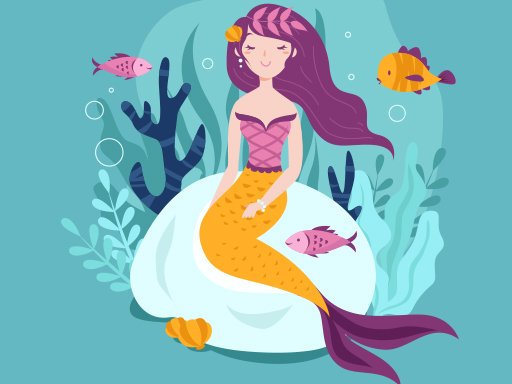Spielen Mermaid Jigsaw Spiel