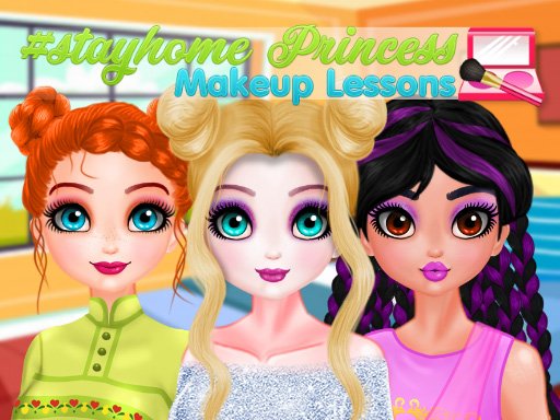 Spielen Stayhome Princess Makeup Lessons Spiel