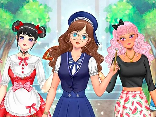 Spielen Kawaii High School Teacher Dress Up Spiel