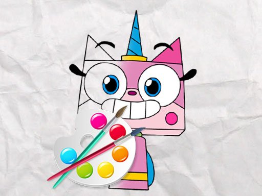 Spielen Unicorn Kitty Coloring Spiel