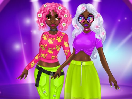 Spielen Princess Incredible Spring Neon Hairstyles Spiel