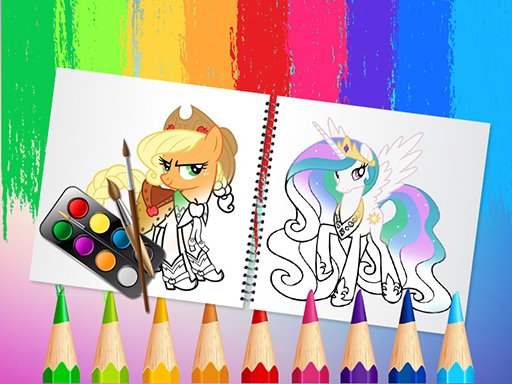 Spielen Sweet Pony Coloring Spiel
