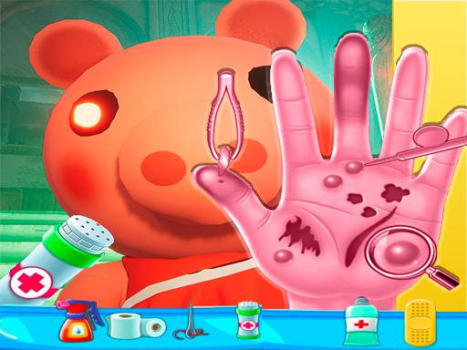 Spielen Piggy Hand Doctor Spiel