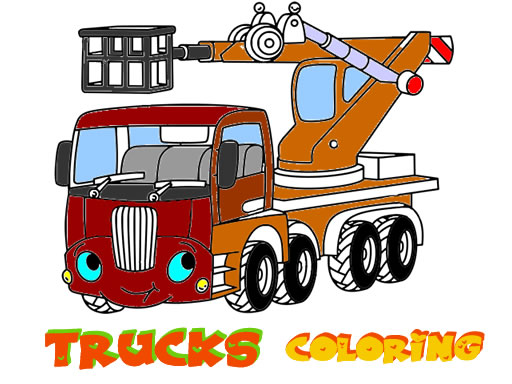 Spielen Funny Trucks Coloring Spiel