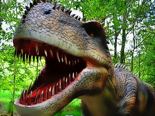 Spielen Dinosaurs Scary Teeth Puzzle Spiel