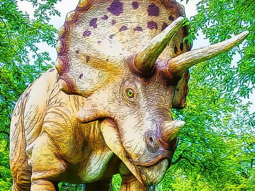 Spielen Giant Triceratops Puzzle Spiel