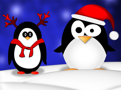 Spielen Christmas Penguin Puzzle Spiel
