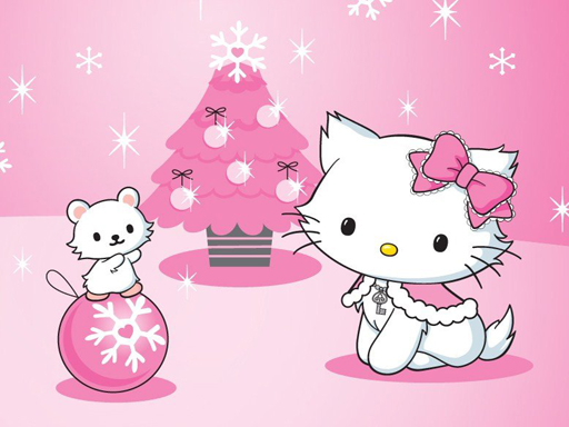 Spielen Hello Kitty Christmas Jigsaw Puzzle Spiel